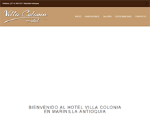 Tablet Screenshot of hotelvillacolonia.com